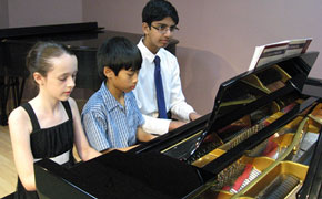 Aditya, Jacqueline and Benjamin sounded great on their trio!